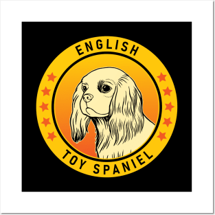 English Toy Spaniel Dog Portrait Posters and Art